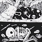 Deth P. Sun - Sleeping Cat Sticker