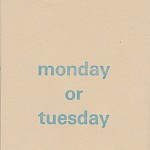 Virginia Woolf - Monday or Tuesday