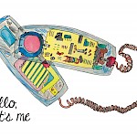 Candace Jane Opper - Clear Phone Greeting Card