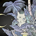 Deth P. Sun - Adventure Cat Postcard